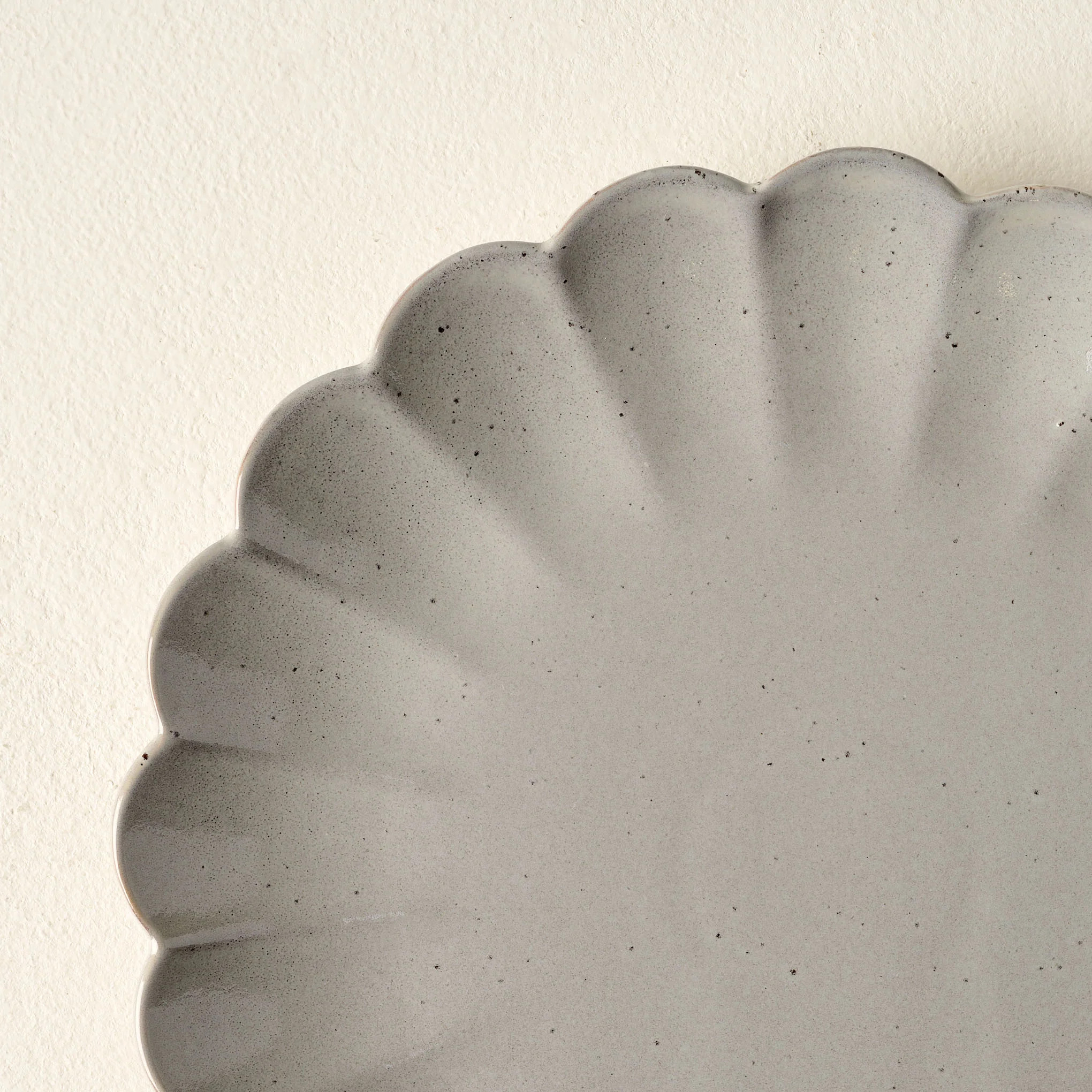 Grey Scalloped Plate | Magnolia