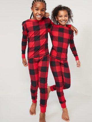 Gender-Neutral Matching Print Snug-Fit Pajama Set for Kids | Old Navy (US)