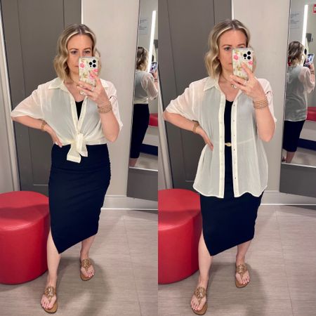 Super cute Oversized Sheer Button-Down Shirts - Wild Fable brand new at Target. Perfect for summer. Wearing S. Only $20. 






New at  target, target fashion, target style 

#LTKOver40 #LTKSeasonal #LTKFindsUnder50