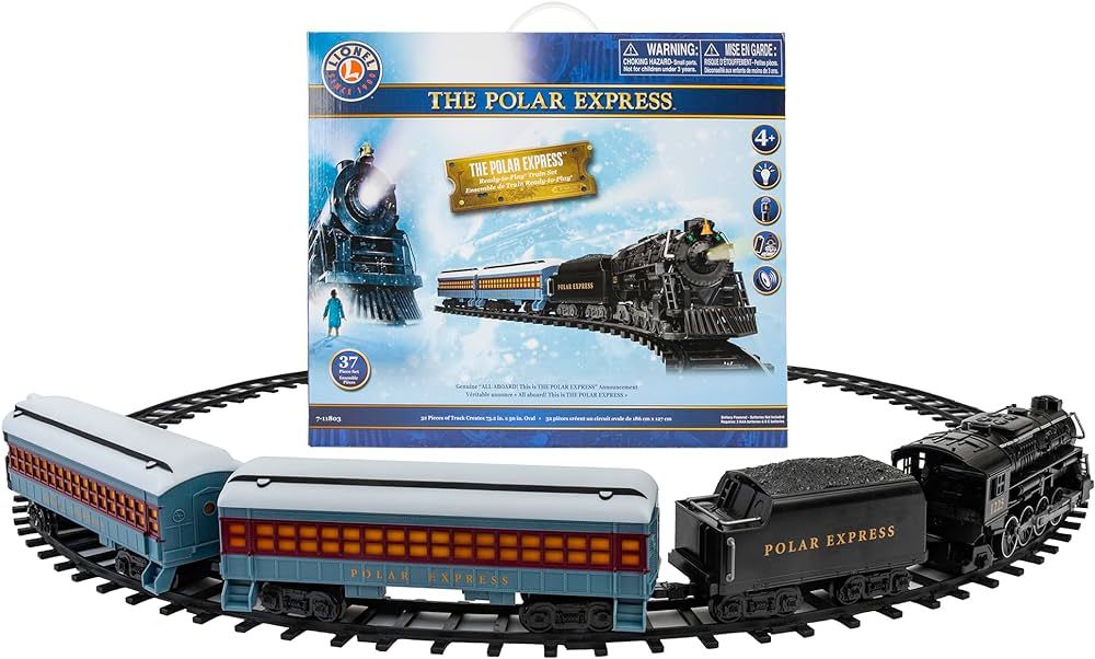 Lionel Polar Express Ready-to-Play Battery Powered Model Train Set with Remote | Amazon (US)