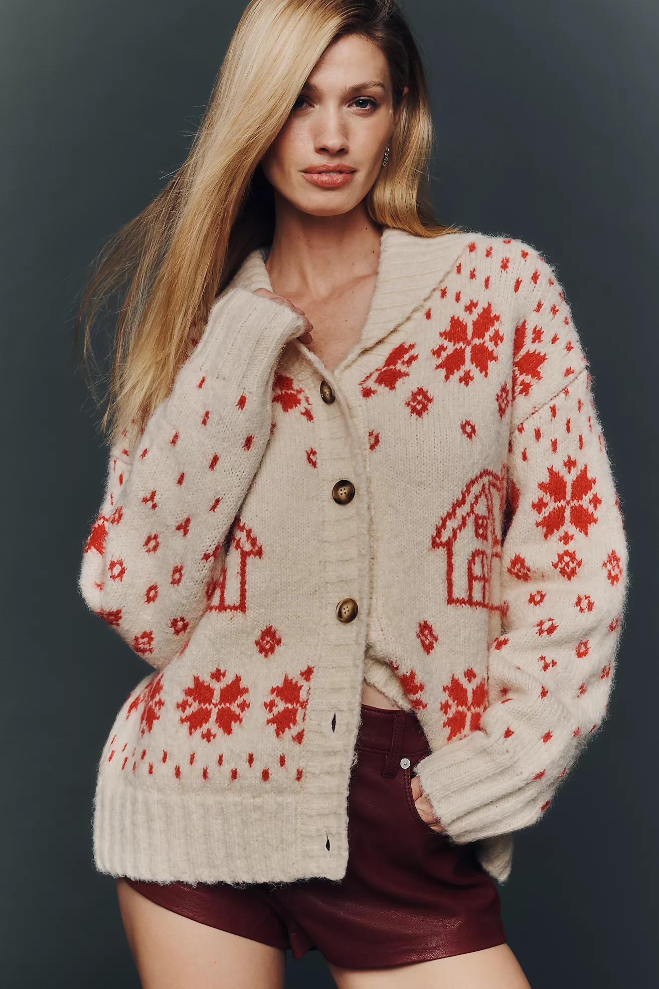 Moon River Collared Cardigan Sweater | Anthropologie (US)