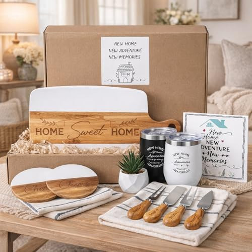 Patelai 13 Pcs Housewarming Gifts New Home - Housewarming Gift Set for Couple, Warming New Home B... | Amazon (US)