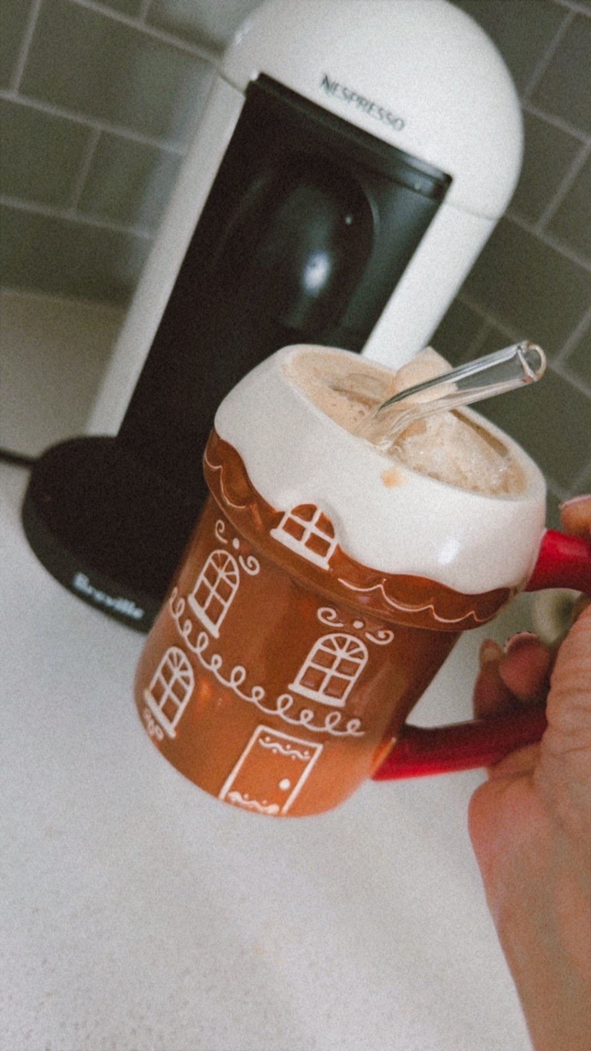 Protein coffee in the morning with my favorite holiday coffee cup! Also everybody in your life who loves coffee needs a nespresso machine 

#LTKHoliday #LTKHome #LTKGiftGuide