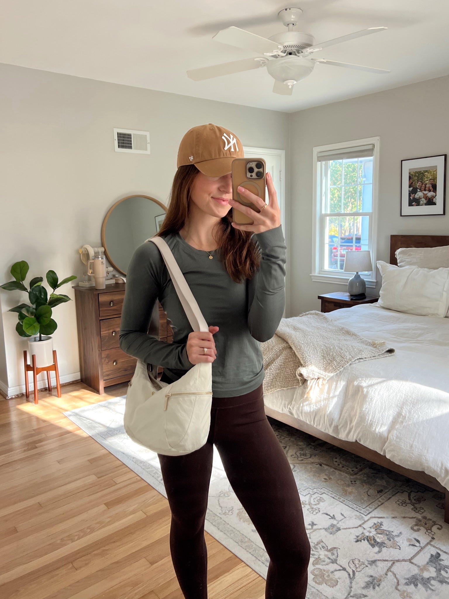 Current athleisure staples! This lulu bag is the best- not too big but holds so much!!