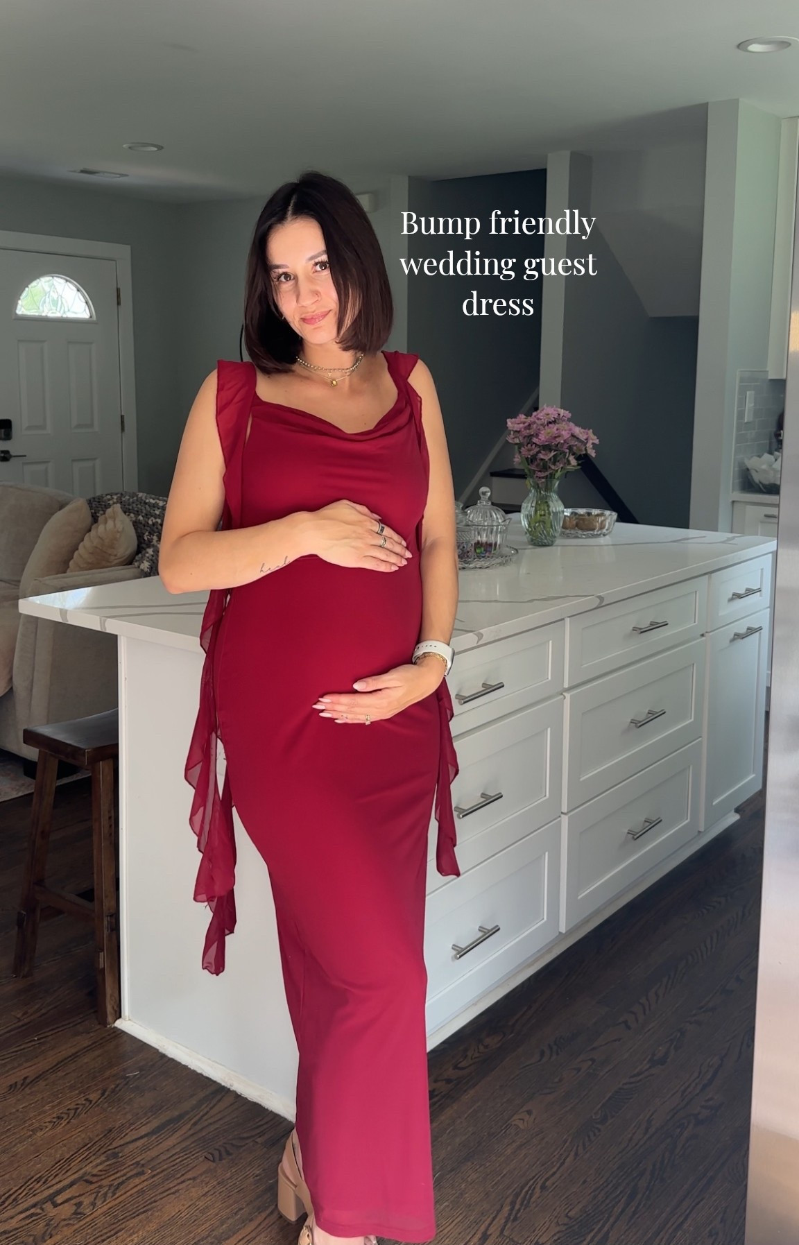 Sized up to a M! (Pre-pregnancy size S//25 weeks pregnant)✨

#LTKBump #LTKWedding #LTKFindsUnder50