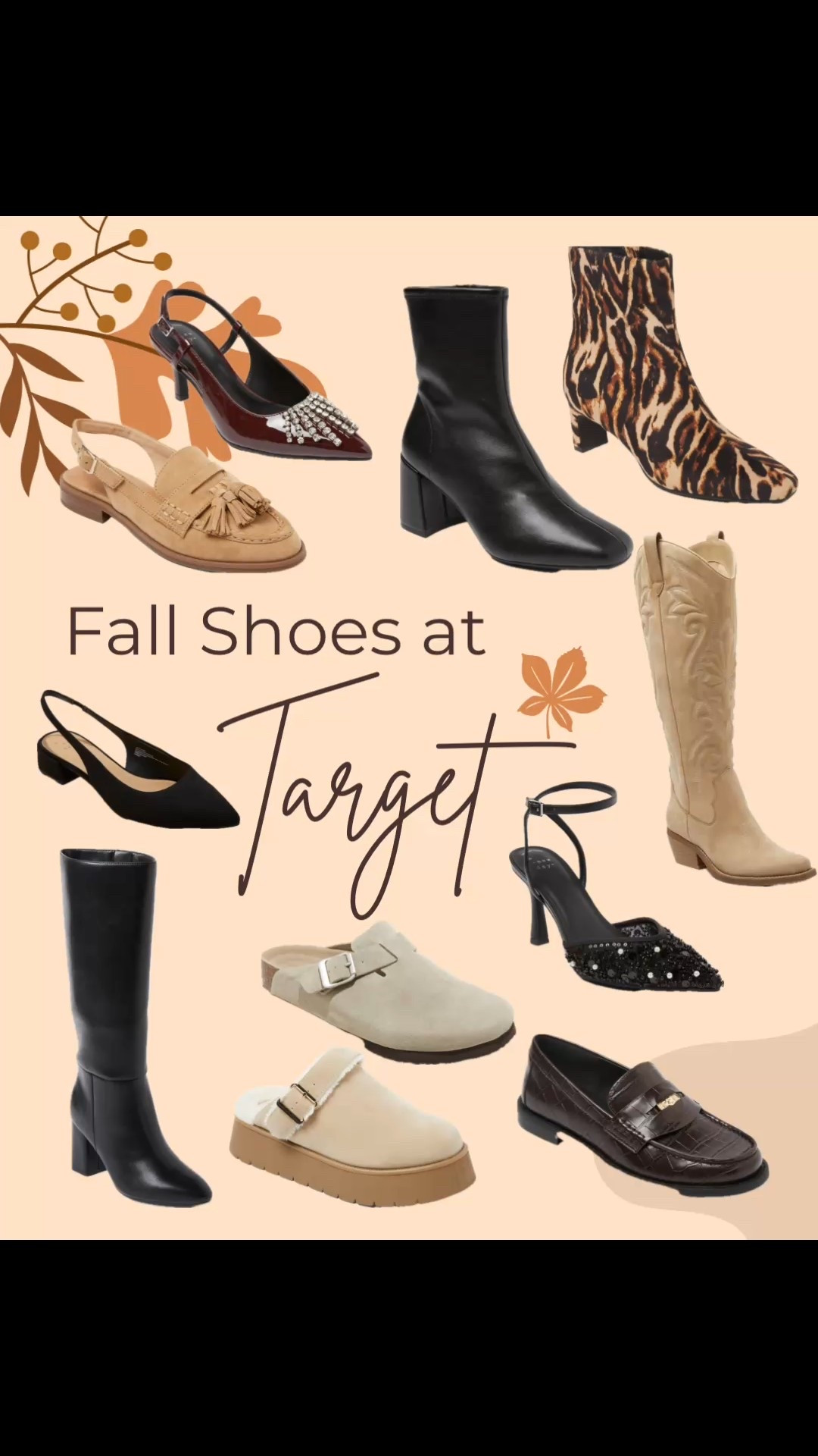 Target is on spot with their Fall shoe collection.  From clogs, loafers, Holiday dress shoes, and boots, they have it all.  What is even better! They currently are on sale.  So you save! Don’t miss out on the deals. Grab them before they are gone! 

#LTKSaleAlert #LTKShoeCrush #LTKSeasonal