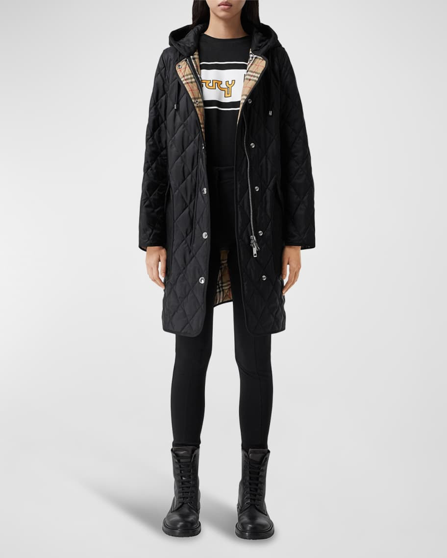Burberry Roxby Quilted Thermoregulated Coat | Neiman Marcus
