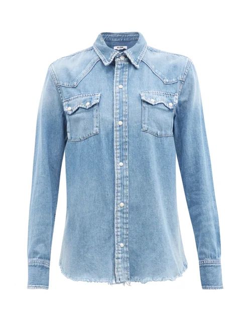 Re/Done - 50s Denim Shirt - Womens - Denim | Matches (UK)