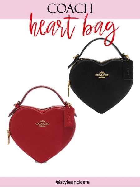 Coach heart bag ❤️🖤 

#LTKSeasonal #LTKsalealert #LTKGiftGuide
