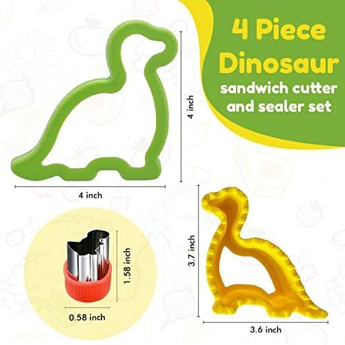 Dinosaur Sandwich Cutter and Sealer For Kids Set - Stainless Steel Sandwich Decruster - For Kids Lun | Amazon (US)