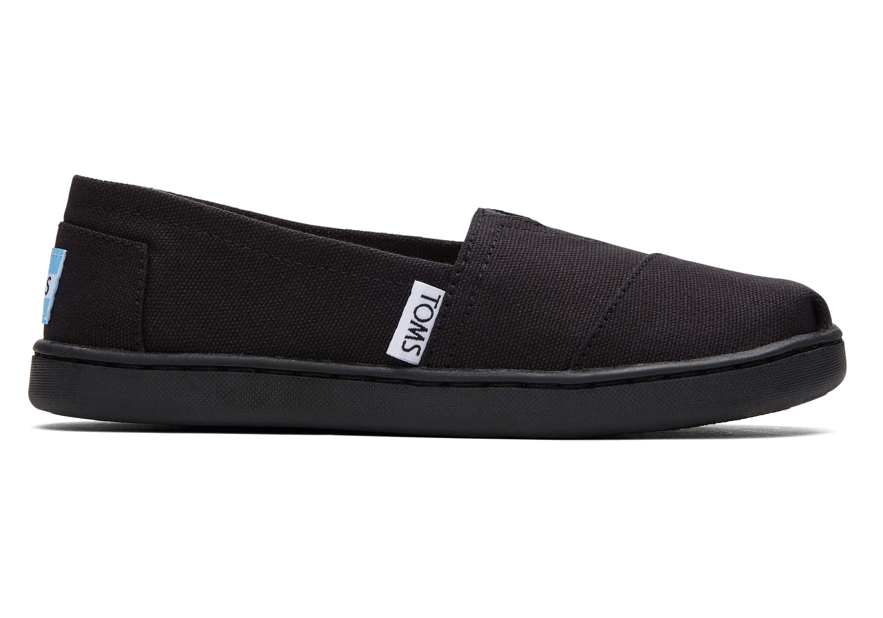 Black Canvas TOMS Youth Classics 2.0 | TOMS | TOMS (US)