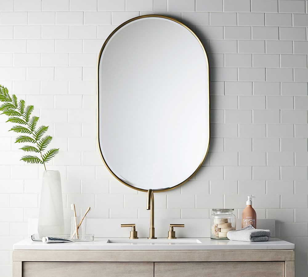 Vintage Pill Shaped Mirror | Pottery Barn (US)