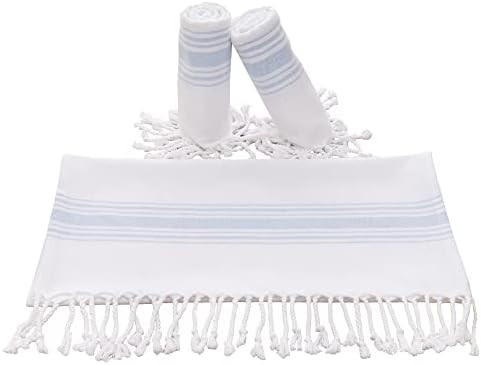 Amazon.com: Hand Towels for Bathroom (Set of 3) Turkish Towel Decorative Farmhouse Towels for Kit... | Amazon (US)