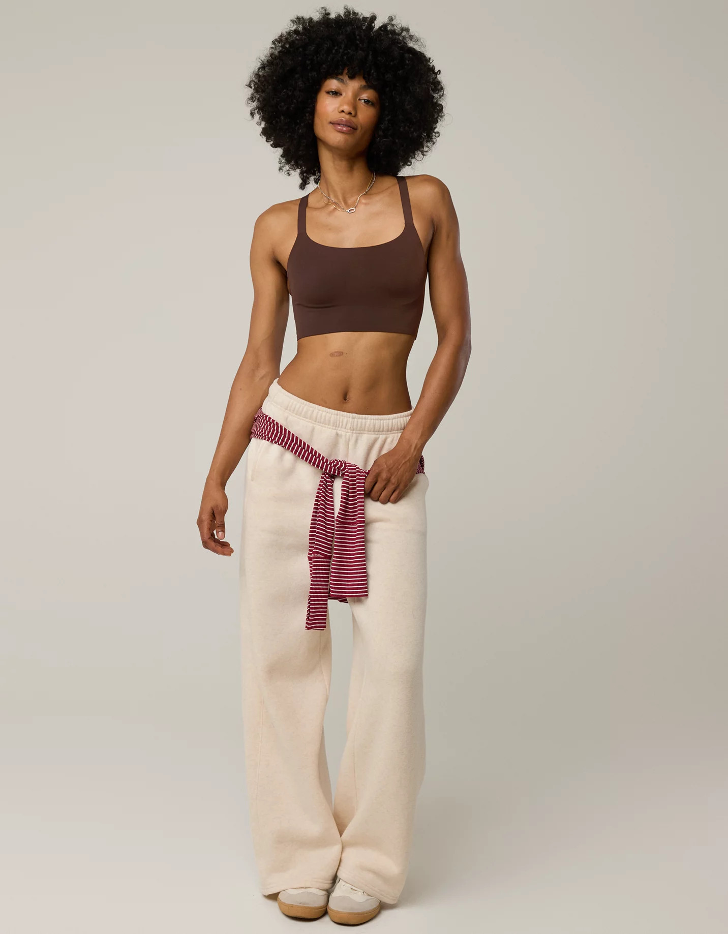 Long Weekend Sale Online Exclusive OFFLINE By Aerie Real Me Hold Up! Racerback Sports Bra Available in D & DD sizes | American Eagle Outfitters (US & CA)