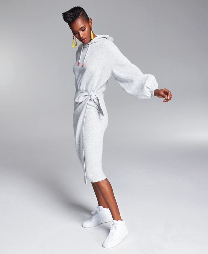 Bar III Zerina Akers Hoodie Wrap Dress, Created for Macy's & Reviews - Dresses - Women - Macy's | Macys (US)