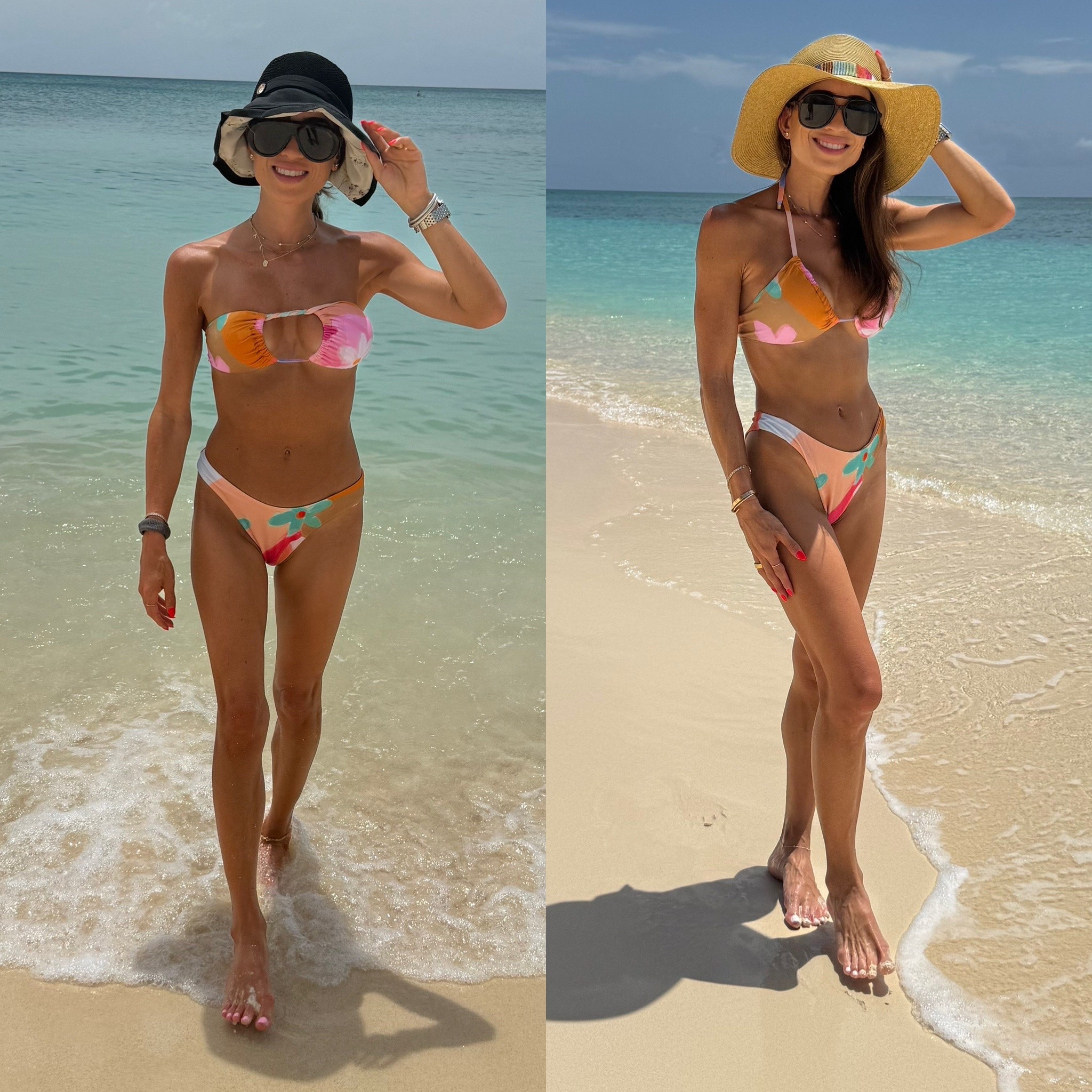 The cutest convertible bikini and love the print! Wearing size s top, xs bottoms

#LTKPetite #LTKSwim