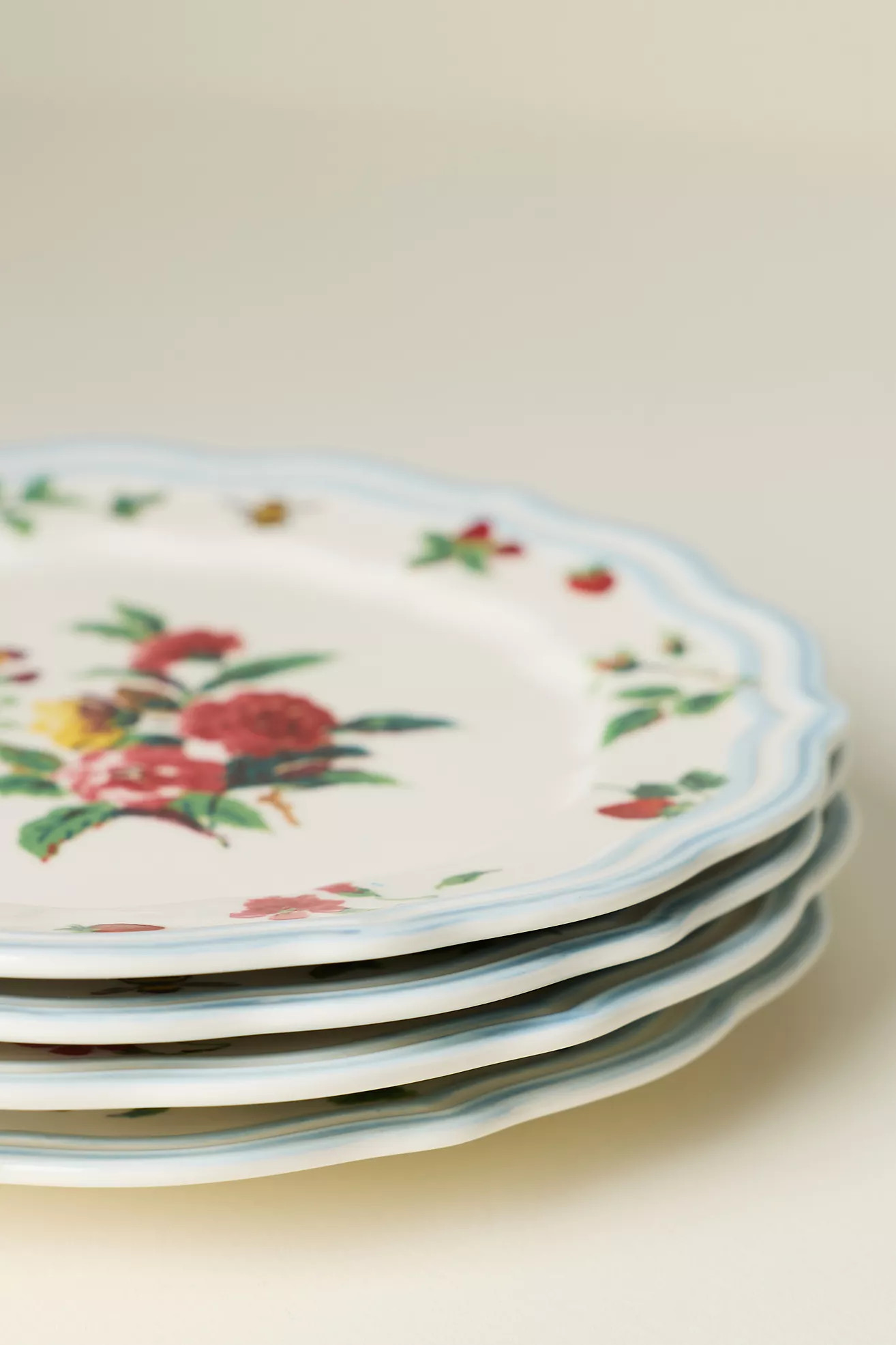Camille Stoneware Dessert Plates, Set of 4 | Anthropologie (US)