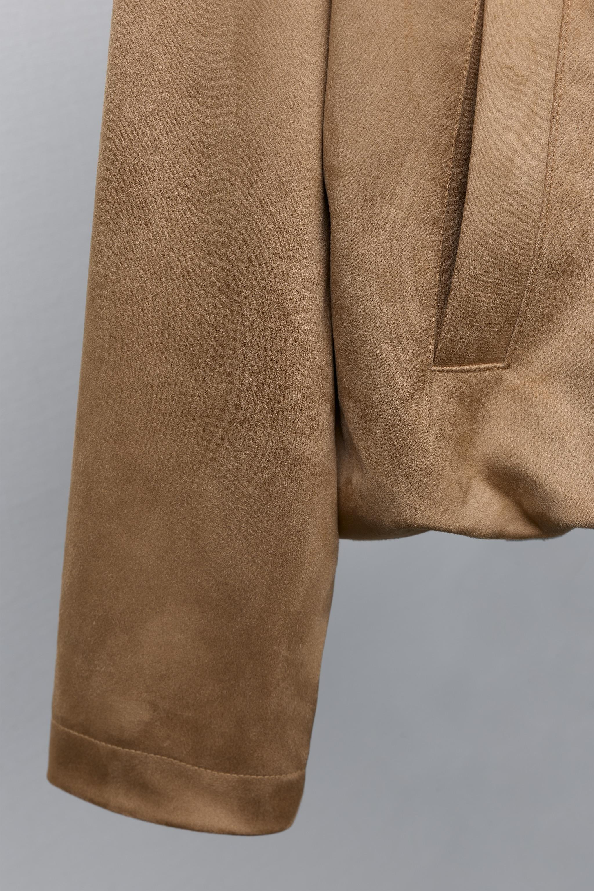 BLOUSON BOMBER EFFET DAIM | Zara FR