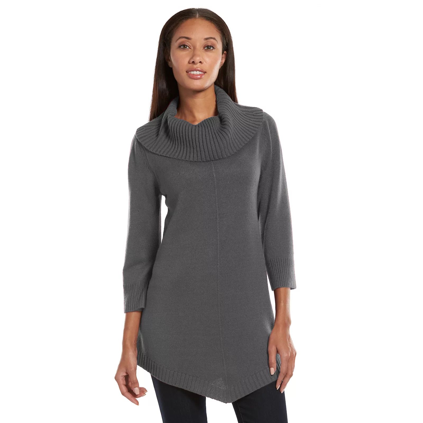 Sag Harbor Cowneck Tunic Sweater - Women's, Size: X LARGE (Black) | Kohl's