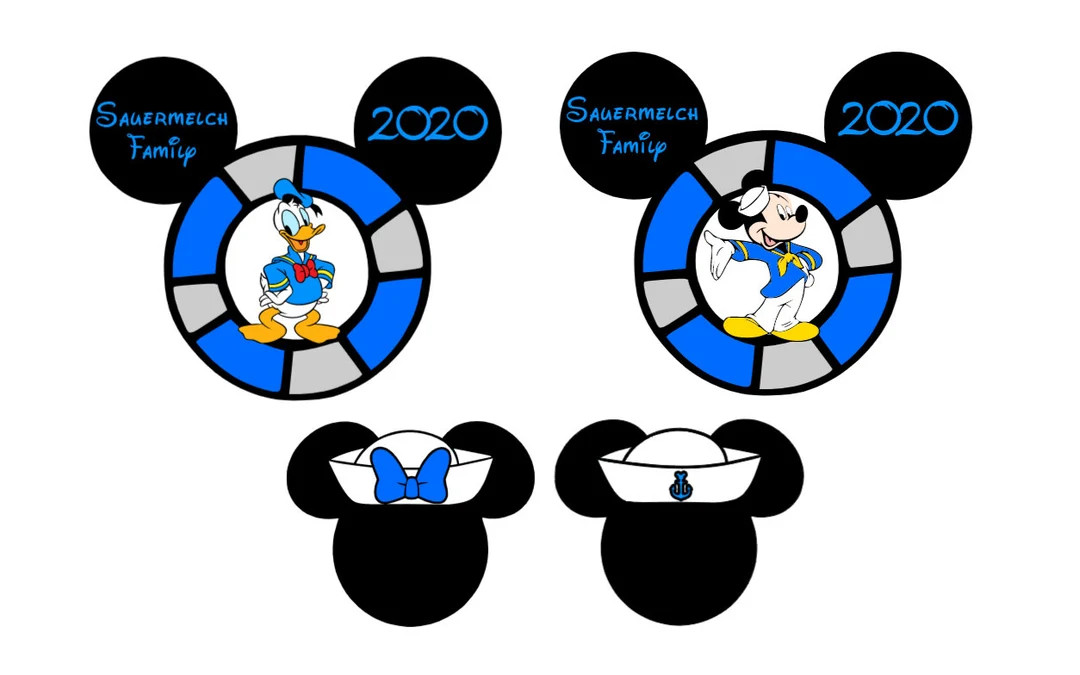 Mouse Head Blue Sailor Theme Cruise Door Magnet - Etsy | Etsy (US)