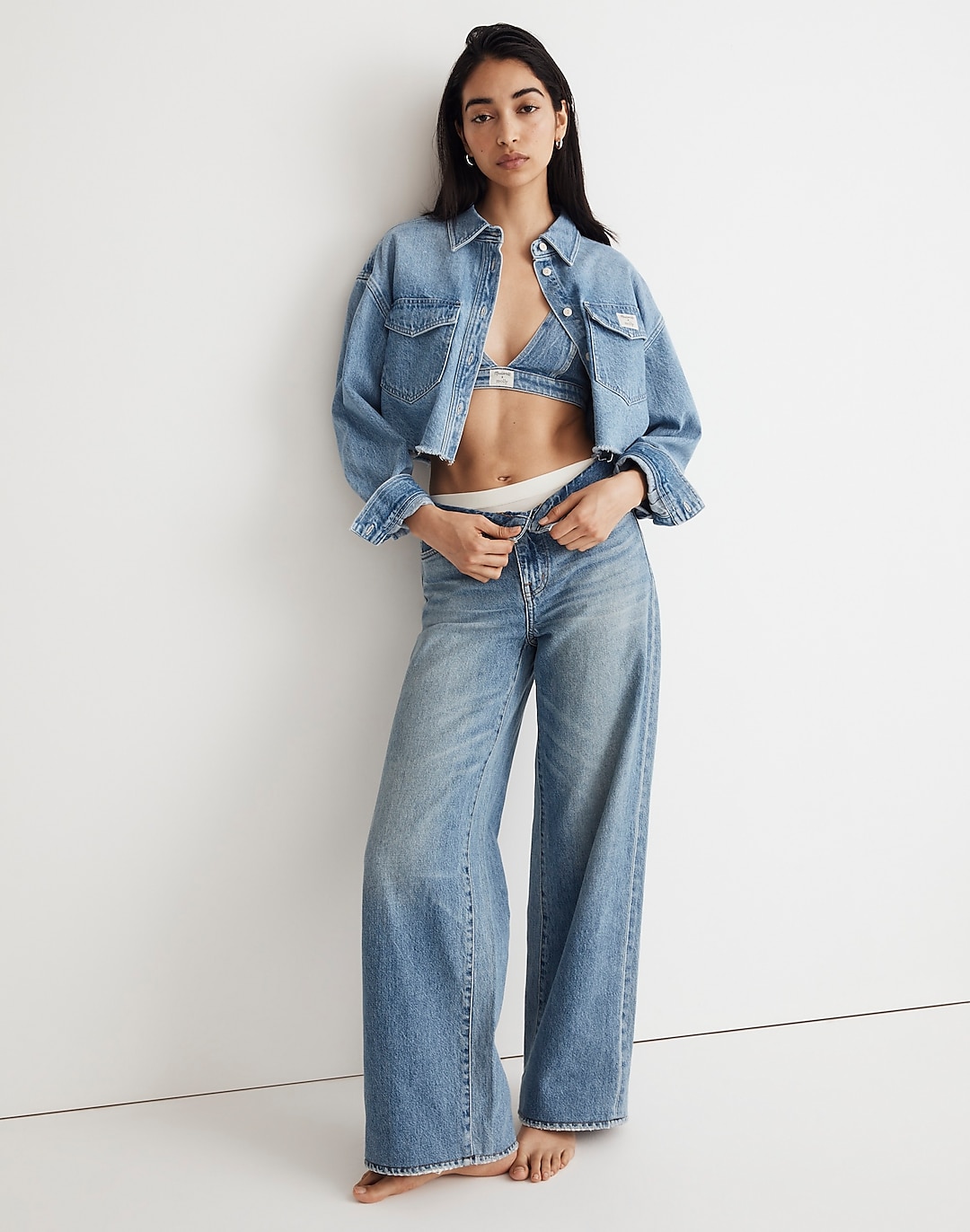 Madewell x Molly Dickson Low-Rise Baggy Wide-Leg Jeans | Madewell