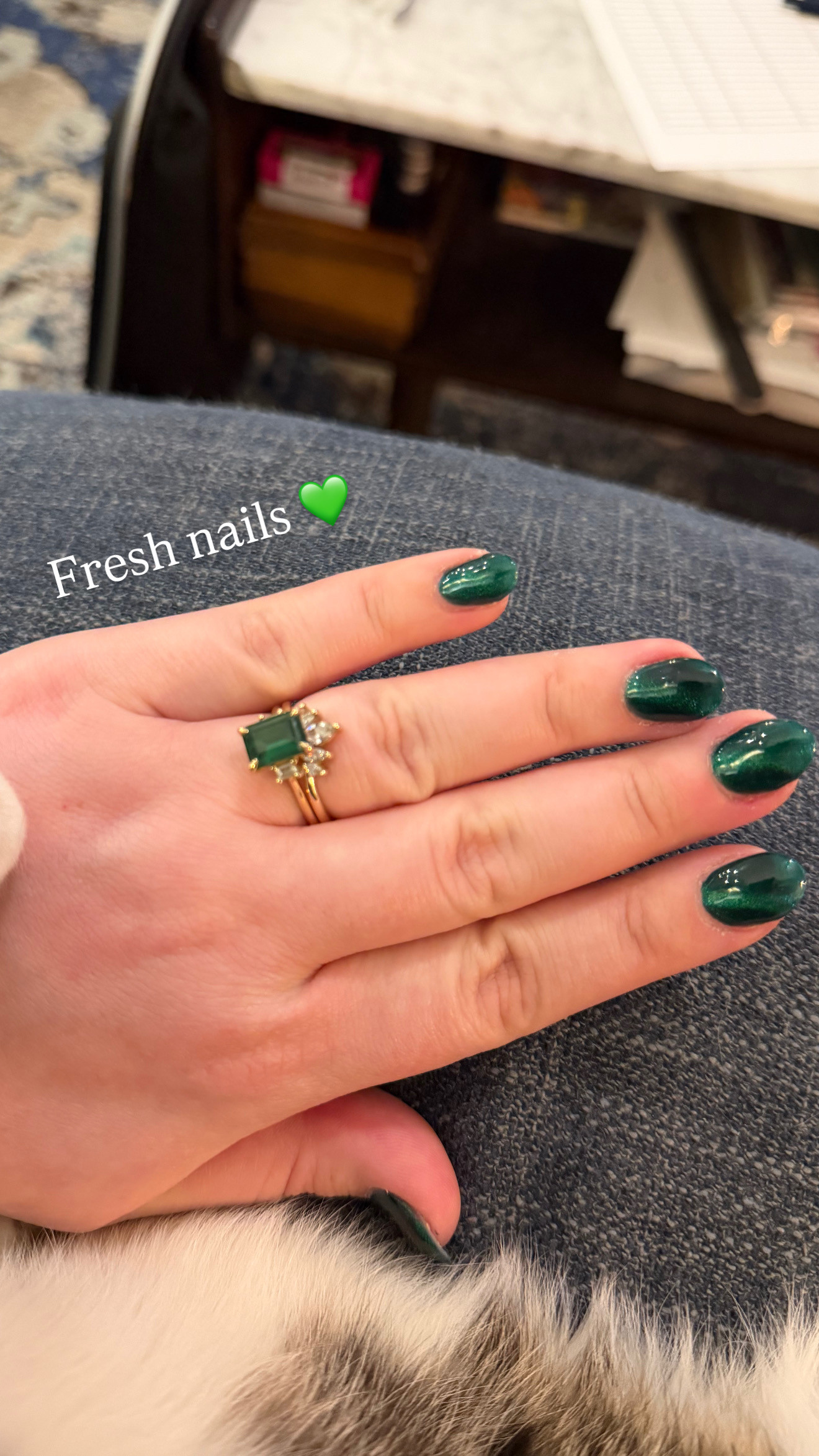 This sparkly green cat eye manicure is one of those little luxuries that makes me feel put together. The shimmer catches the light beautifully, and the color feels fresh and sophisticated. Linking the products I use to keep my manicures looking salon-fresh longer. 

 #LTKselfcare #LTKSaleAlert #LTKBeauty