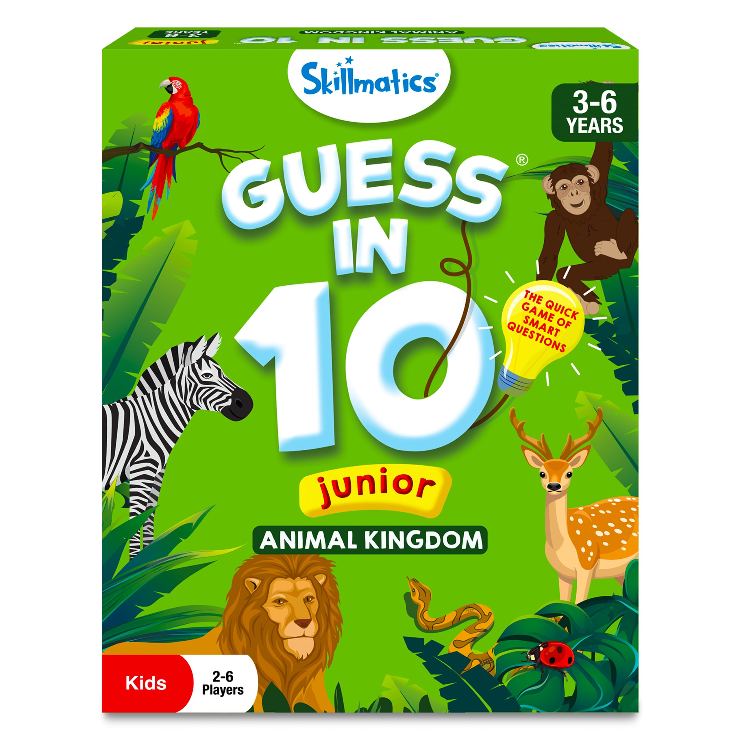 Juego de cartas Skillmatics: Guess in 10 Junior Reino animal | Regalos, súper divertidos y educa... | Amazon (US)