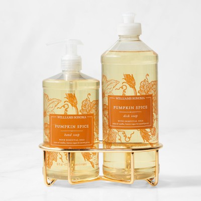 Williams Sonoma Pumpkin Spice Hand Soap & Dish Soap 3-Piece Kitchen Set | Williams-Sonoma