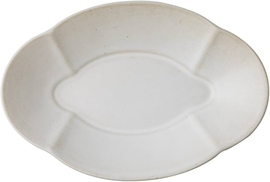 Dinner Plates Handmade Dinner Plate 9 inch Oval Plate Household Snack Plate Fish Plate Retro Tabl... | Amazon (US)