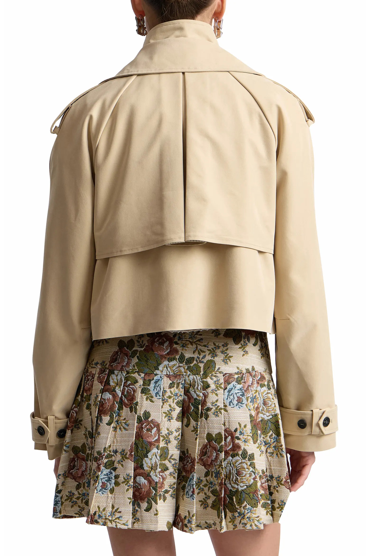 Avec Les Filles Cropped High Neck Jacket (Women) | Nordstrom | Nordstrom