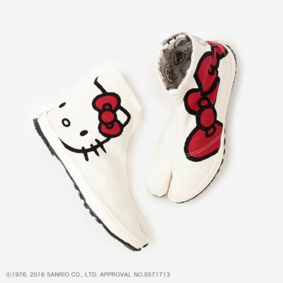 Hello Kitty SOUSOU underground foot shoes Tabi Ninja Shoes White From Japan New  | eBay | eBay UK