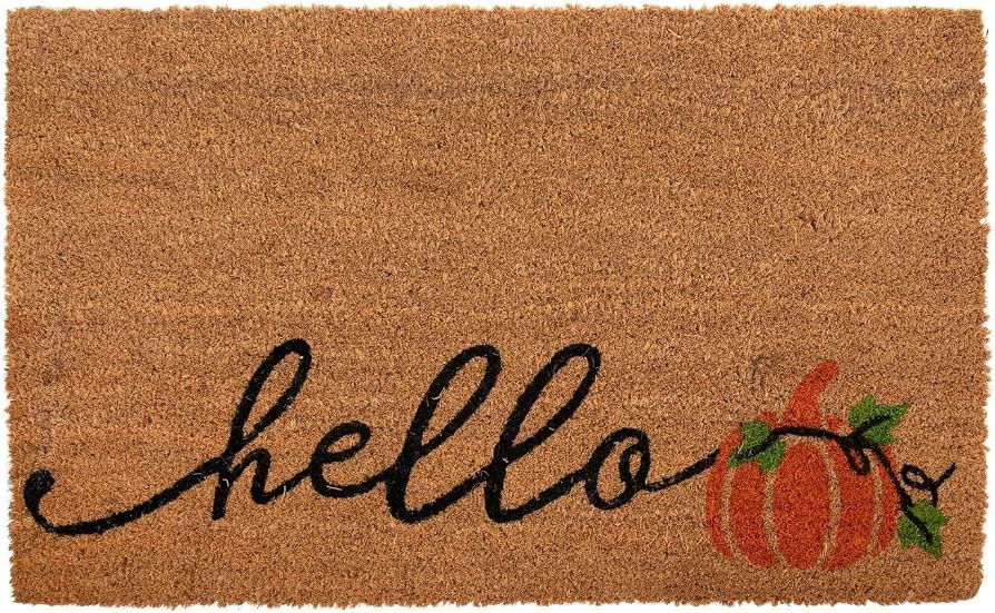 Hobby Lobby Hello Pumpkin Coir Doormat, 18" x 30" | Amazon (US)