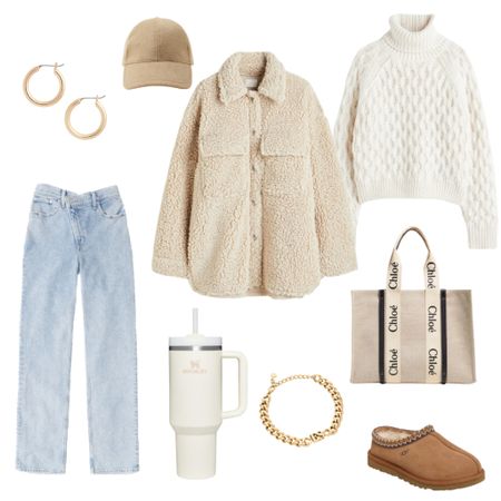 Neutral style is the best style 🤍✨ #neutralstyle #outfitinspo #casualoutfit #fallfashion #abercrombiesale #uggslippers #stanleycup 

#LTKstyletip #LTKSeasonal #LTKshoecrush
