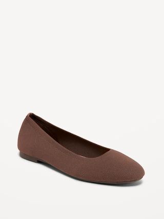 Knit Almond-Toe Ballet Flats For Women | Old Navy (US)