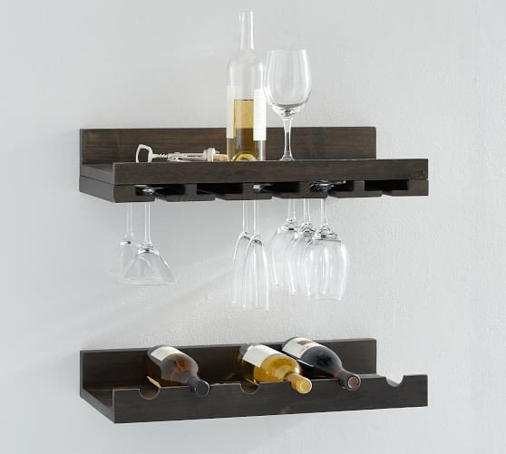 Holman Handmade Floating Entertaining Shelves | Pottery Barn (US)