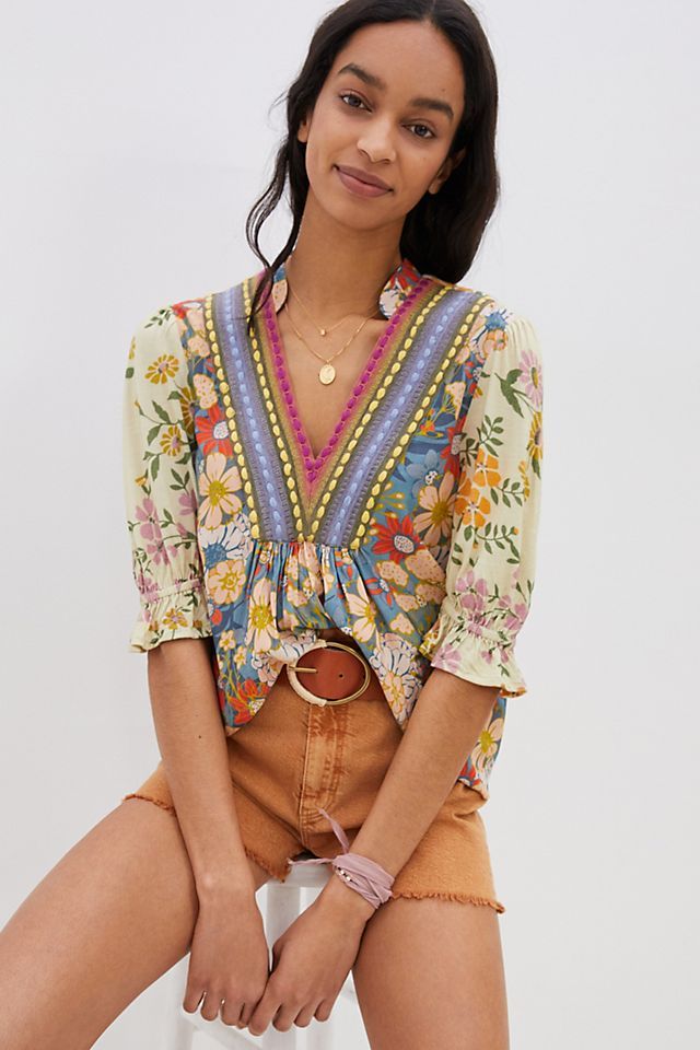 Stephanie Embroidered Top | Anthropologie (US)