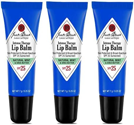 Jack Black Intense Therapy Lip Balm, 0.25-Oz. – SPF 25 Sun Protection, Lip Moisturizer, Hydrati... | Amazon (US)