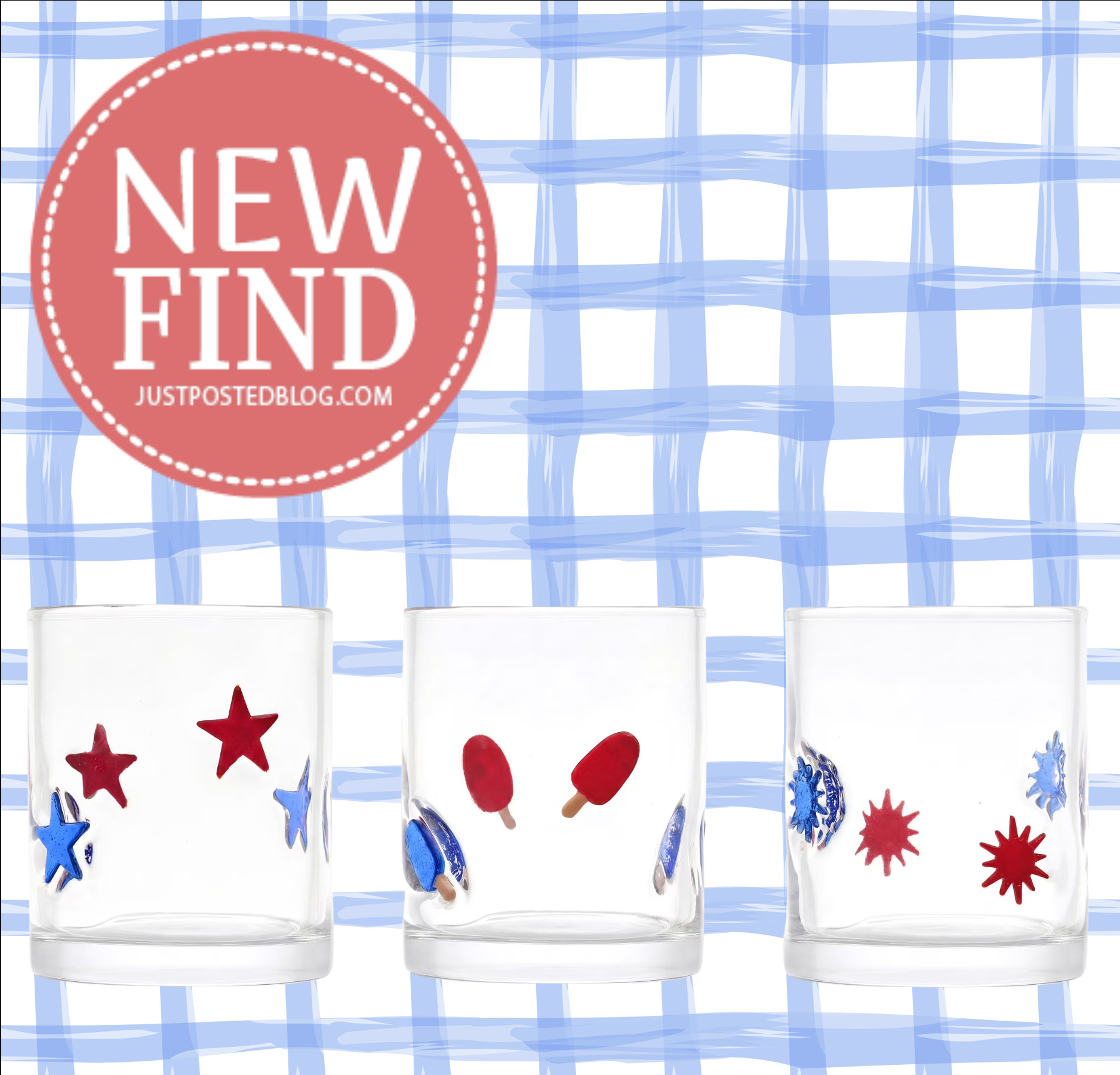 These are SO cute patriotic cups from Walmart!!! 

 