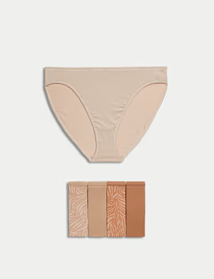 5pk No VPL Microfibre High Leg Knickers | Marks & Spencer (UK)