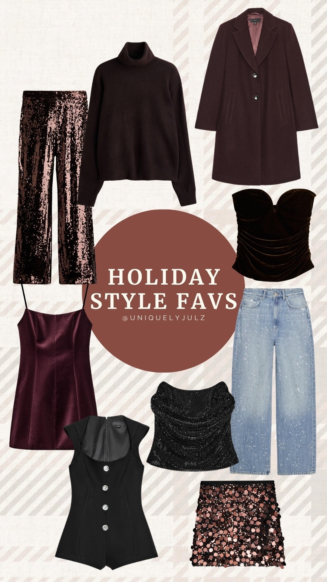 Holiday outfit inspo
Holiday party outfit
Velvet dress
Rhinestone jeans
Velvet top
Chocolate brown sweater
Company party outfit
Sequin pants
Zara
H&M



#LTKSeasonal #LTKGiftGuide #LTKHoliday