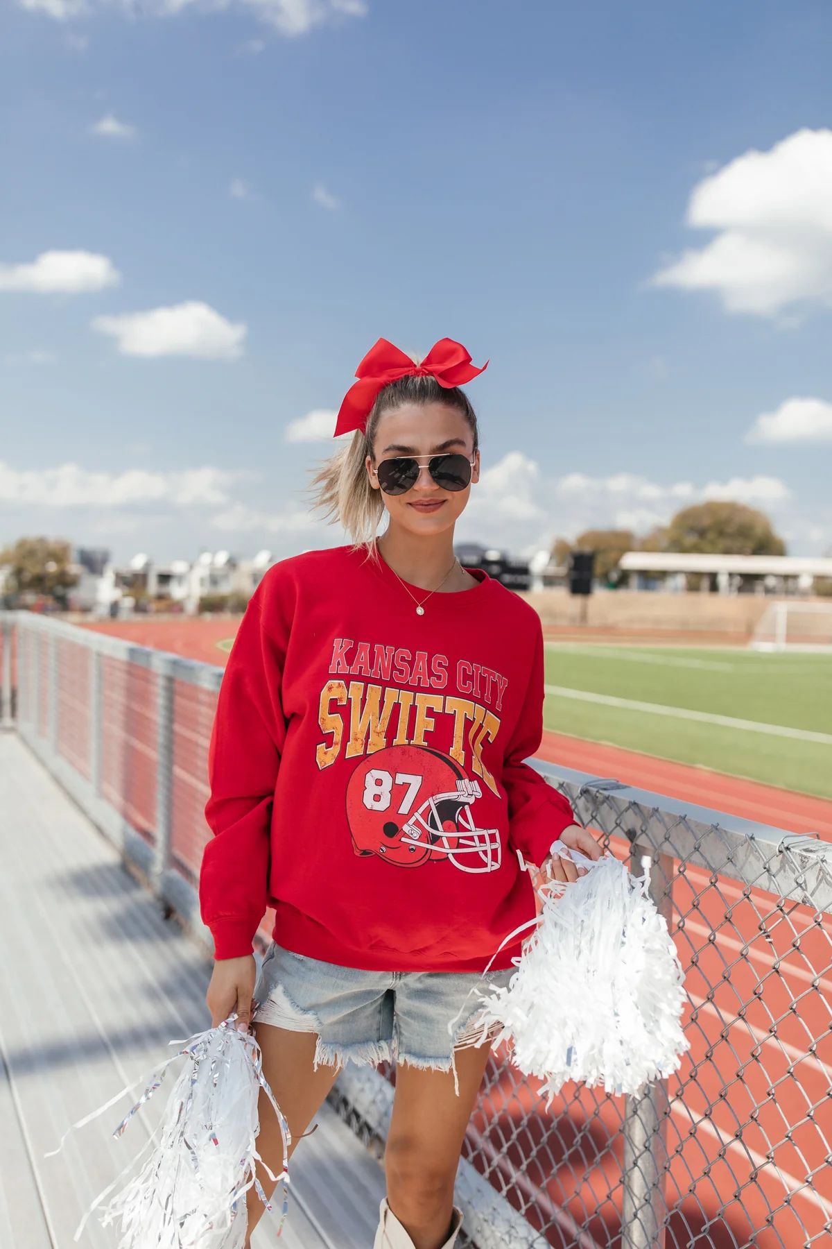 KC Swiftie Red Sweatshirt | The Post