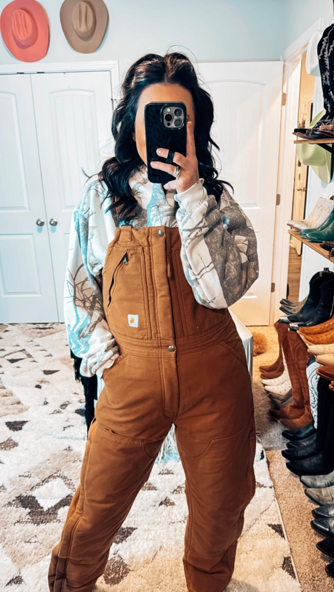 Carhartt bibs Amazon - tribe Kelley camo hoodie - winter fashion - winter outfits 

#LTKFindsUnder100 #LTKootd