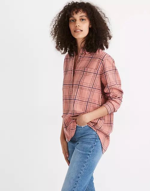 Flannel Popover Shirt in Colcord Plaid | Madewell