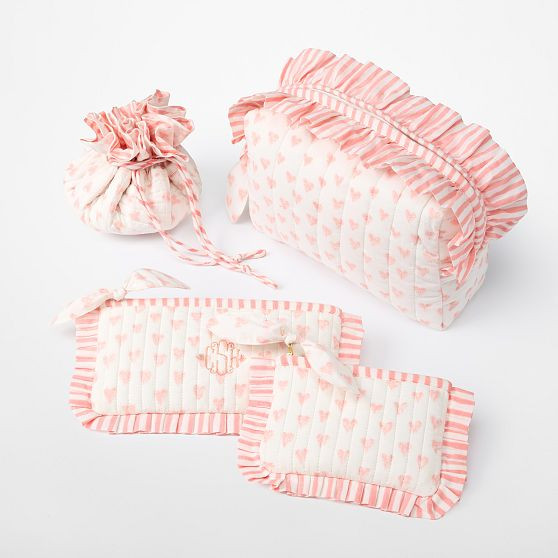 Block Print Ruffle Jewelry Pouch​ | Mark and Graham