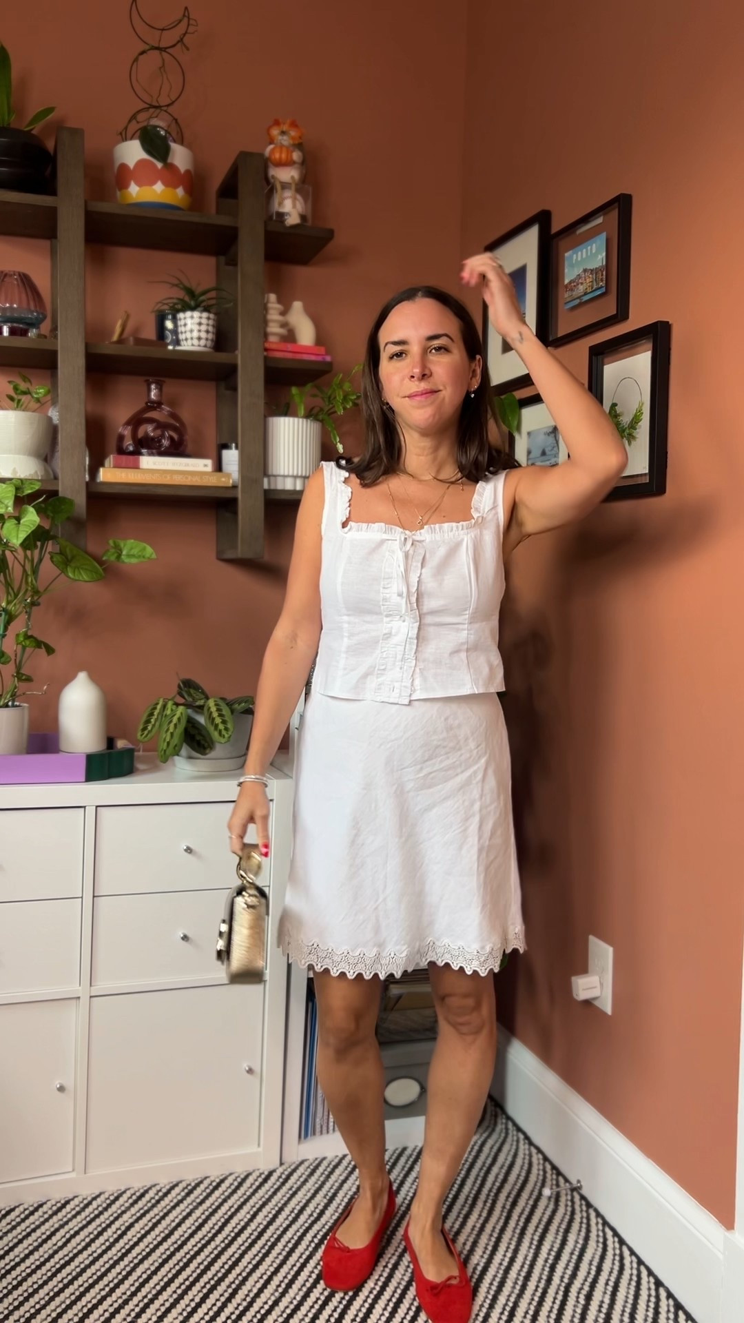 All white outfit. White linen. White linen skirt. Linen top. White and red. Summer outfit. Revolve. Jcrew. Casual style. Summer outfit. White party.

#LTKStyleTip #LTKSaleAlert #LTKFindsUnder100
