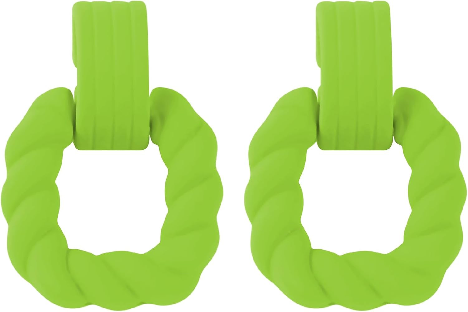 Neon Acrylic Rectangle Earrings for Women Twisted Geometric Statement Earrings Colorful Square Ea... | Amazon (US)