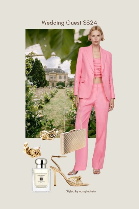 Wedding guest outfit pink suit 

#LTKstyletip #LTKwedding #LTKparties