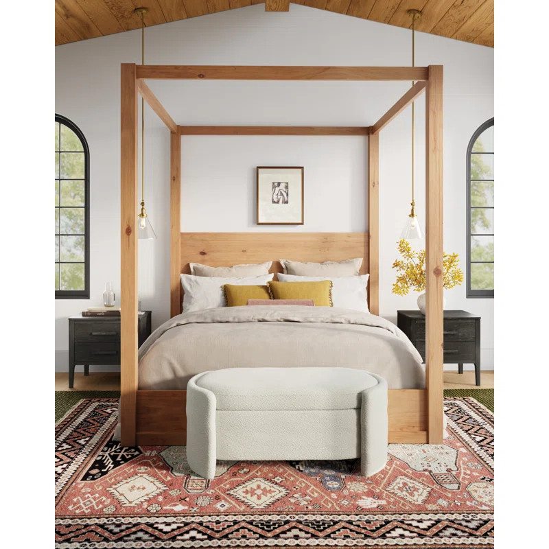 Modica Solid Wood Canopy Bed | Wayfair North America