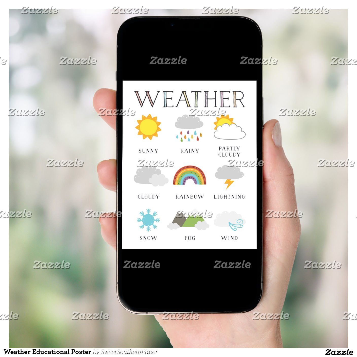 Weather Educational Poster | Zazzle