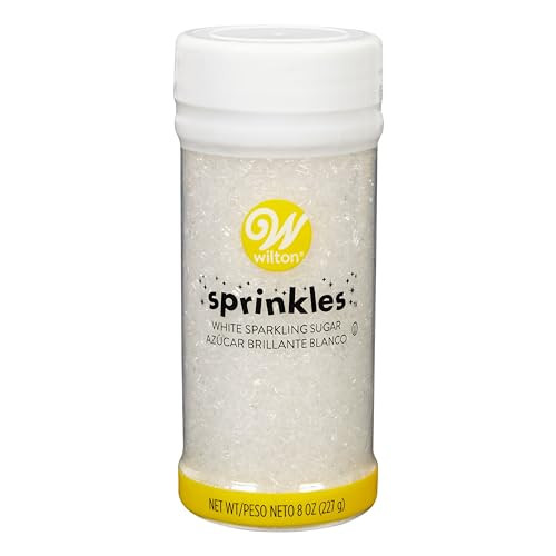 Wilton Sparkling Sugar Decorating Sprinkles, 8 oz., White | Amazon (US)